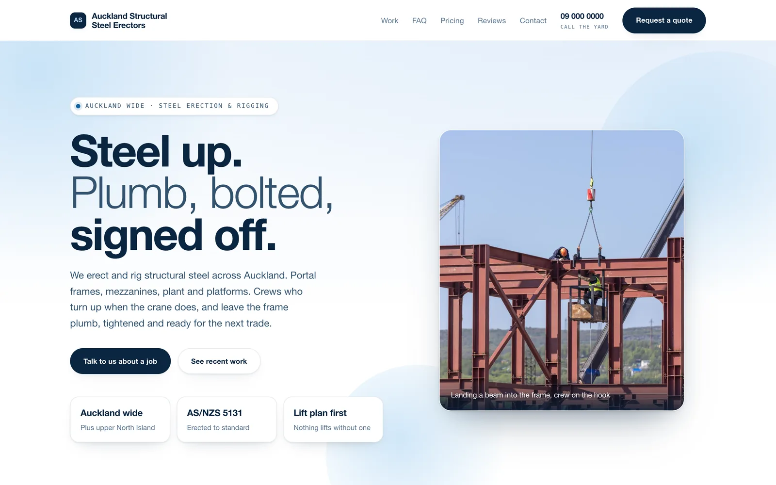 ASSE Auckland website, home page